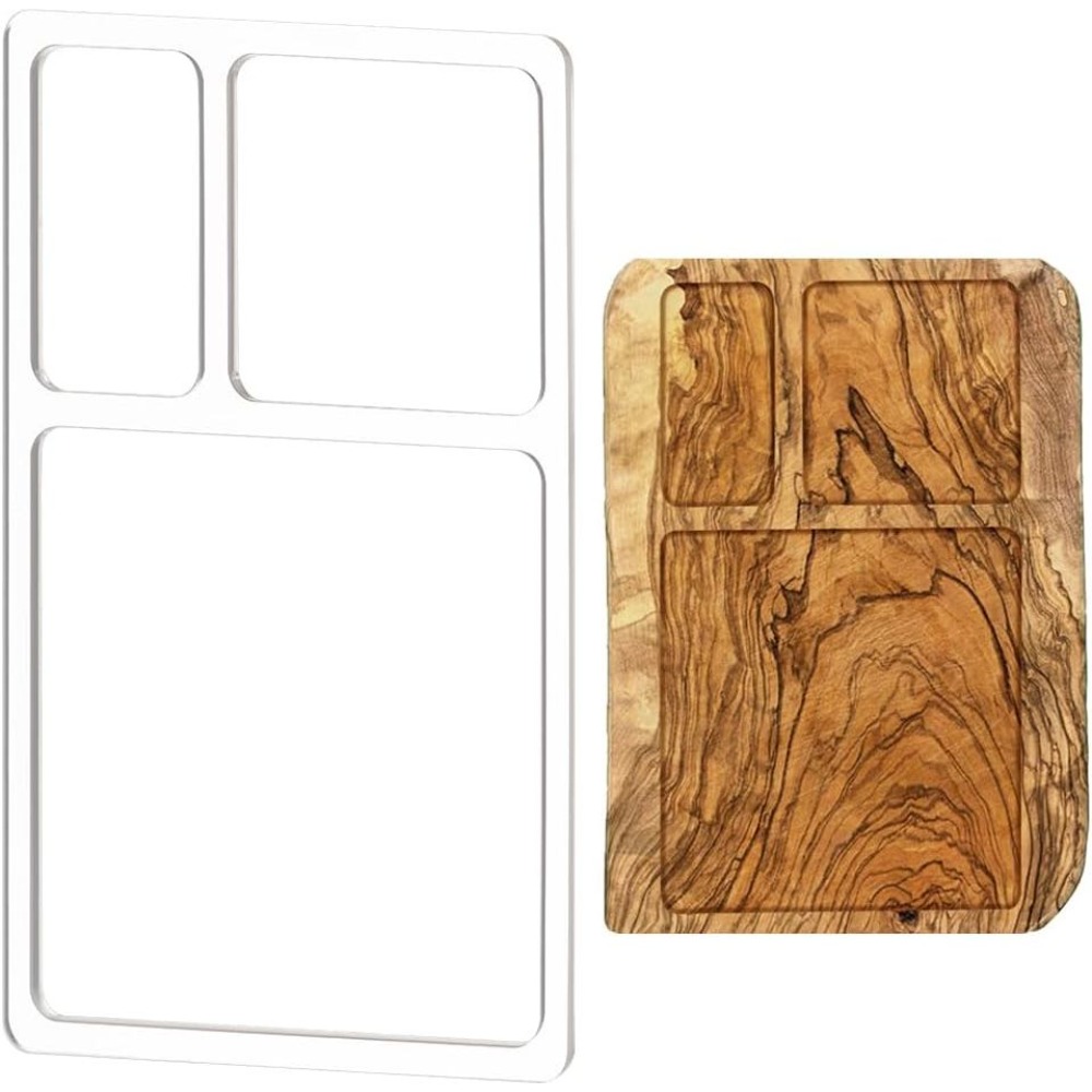 Woodworking Router Templates - 3 Cetakan Router Valet Tray Persegi