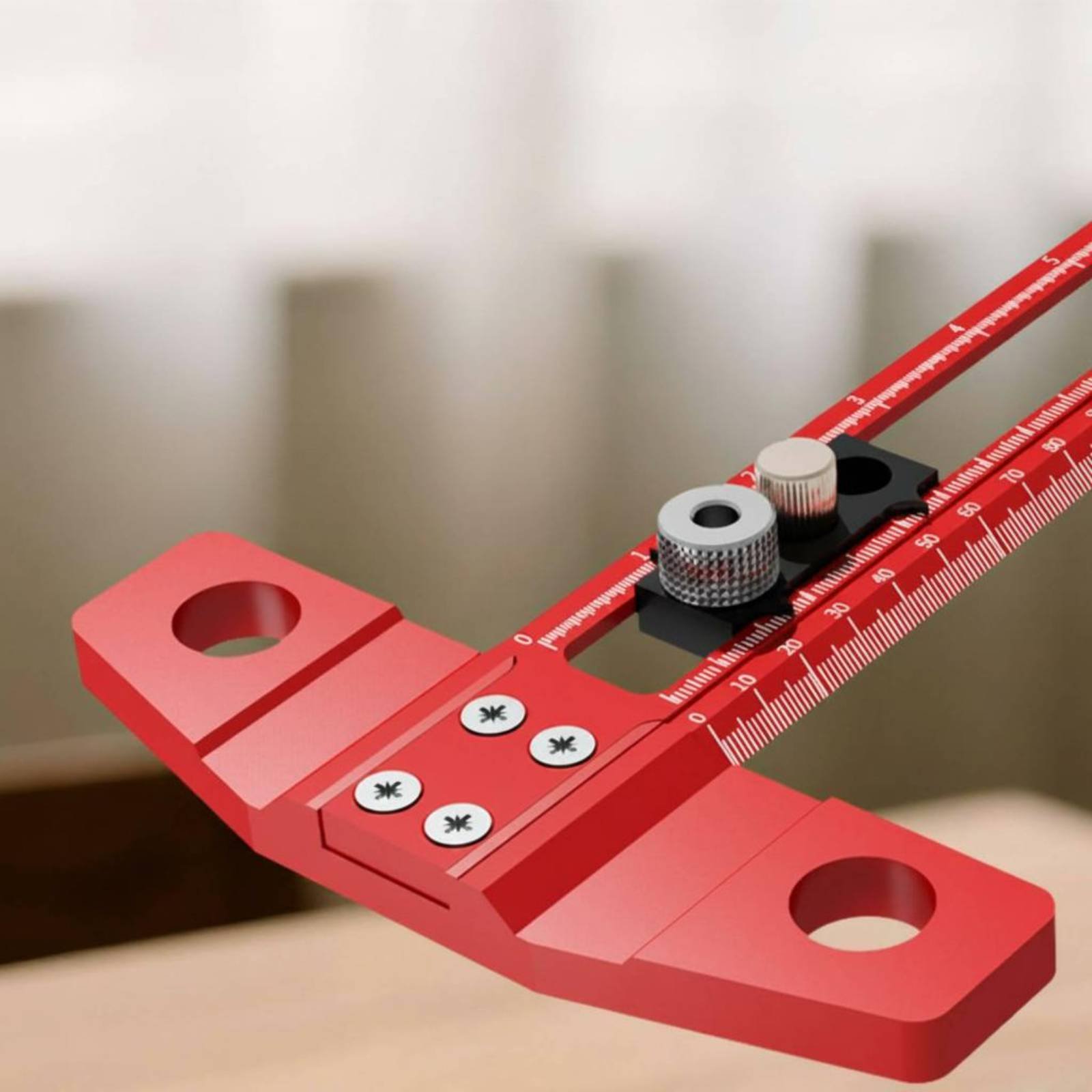Woodworking Workshop Design - Penggaris T-Square, Panduan Pengeboran Lubang, Penggaris