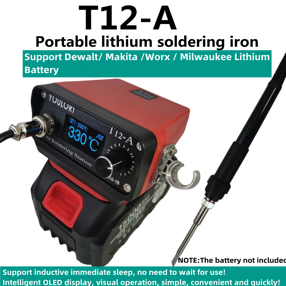 Milwaukee Drill M12 Fuel - T12-A STM32 V3 besi Solder nirkabel