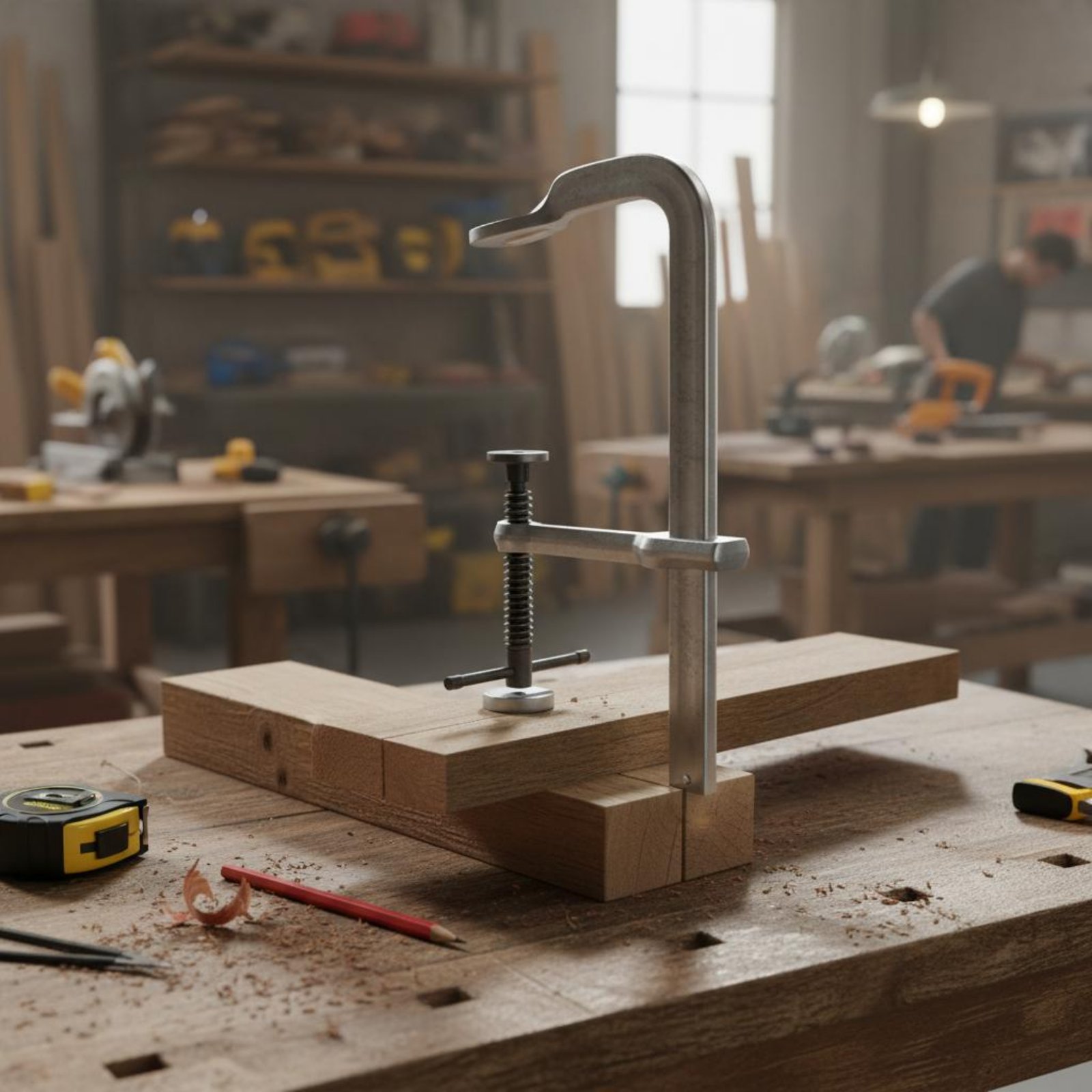 Woodworking Workshop Design - Klem F Tugas Berat Desain F