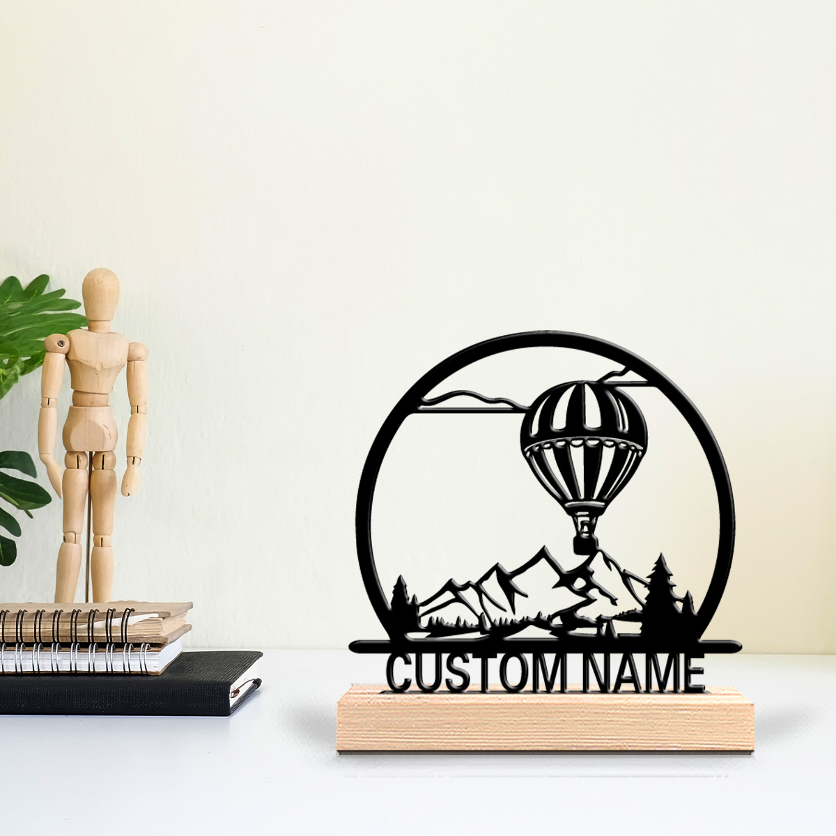 Woodworking Diy Projects - 1pc Balon Udara Panas Patung Timah