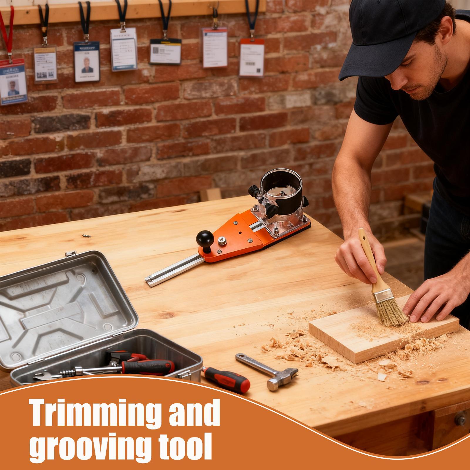 Woodworking Router Templates - Alat Pembuat Lingkaran Ergonomis dengan Pegangan