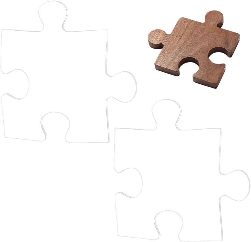 Woodworking Router Templates - Cetakan Kayu Akrilik untuk Puzzle 3/4/5/6/7