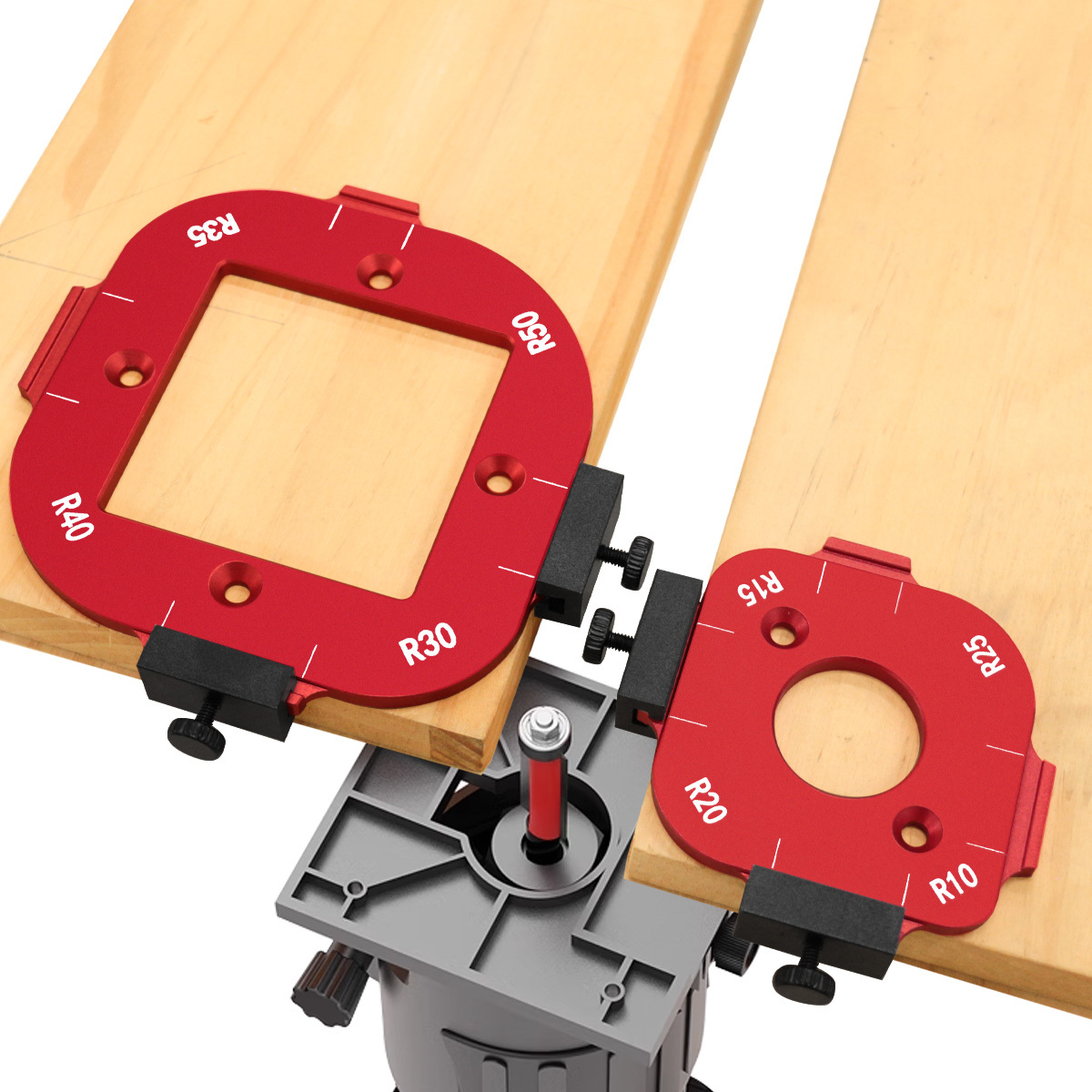 Woodworking Router Templates - Templat Radius Sudut Router untuk Pertukangan