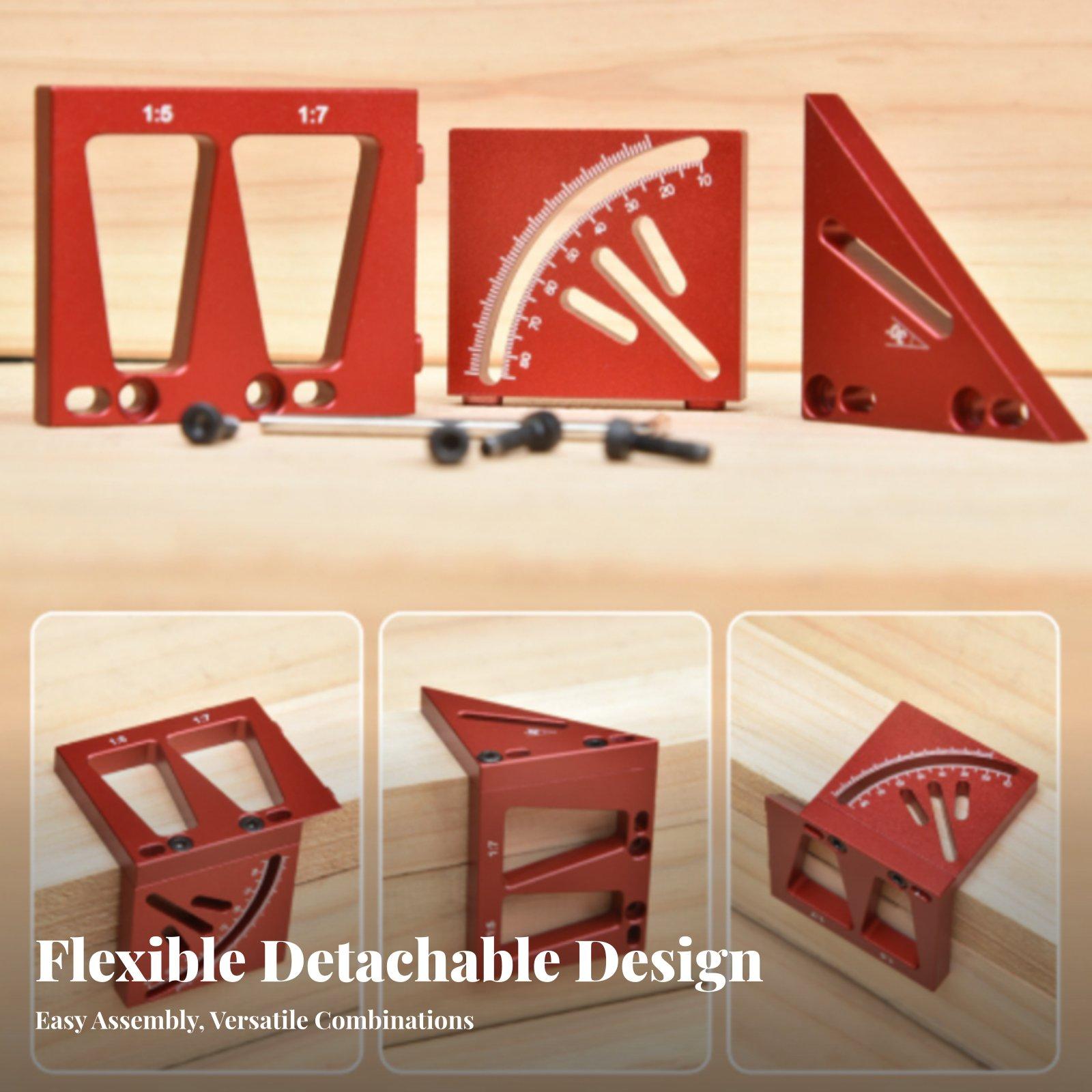 Woodworking Workshop Layout - Alat Pengukur Sudut Presisi dari Paduan