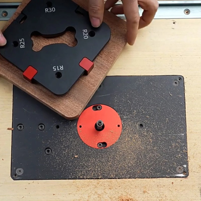 Woodworking Router Templates - R15/R20/R25/R30/R35/R40/R45/R50 Template Radius Sudut Router dari
