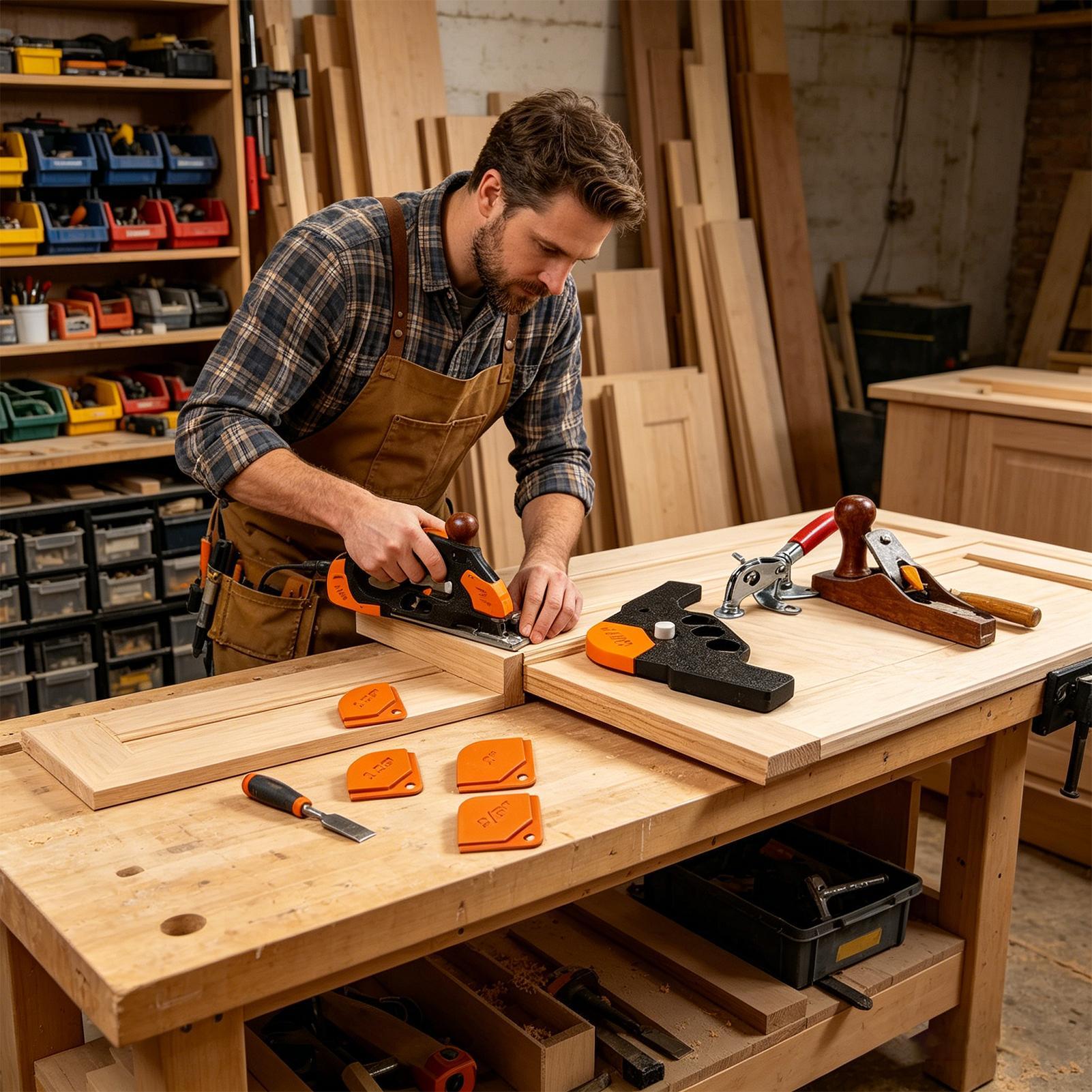 Woodworking Router Templates - Templat Radius Sudut Router 5 Buah