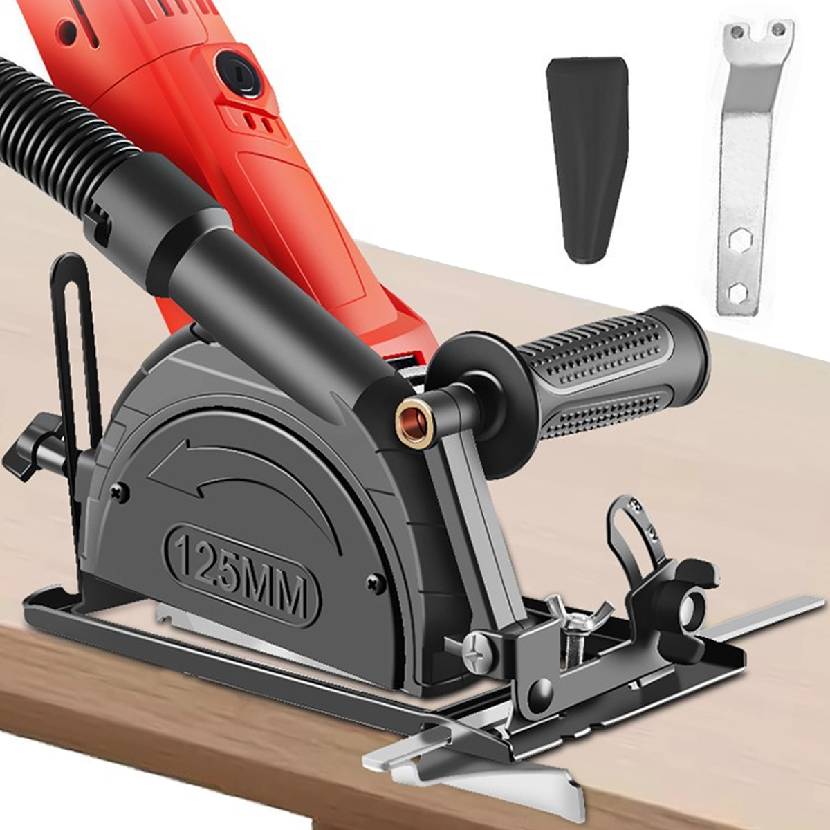 Woodworking Finishing - Gerinda braket sudut dapat diatur 0-45