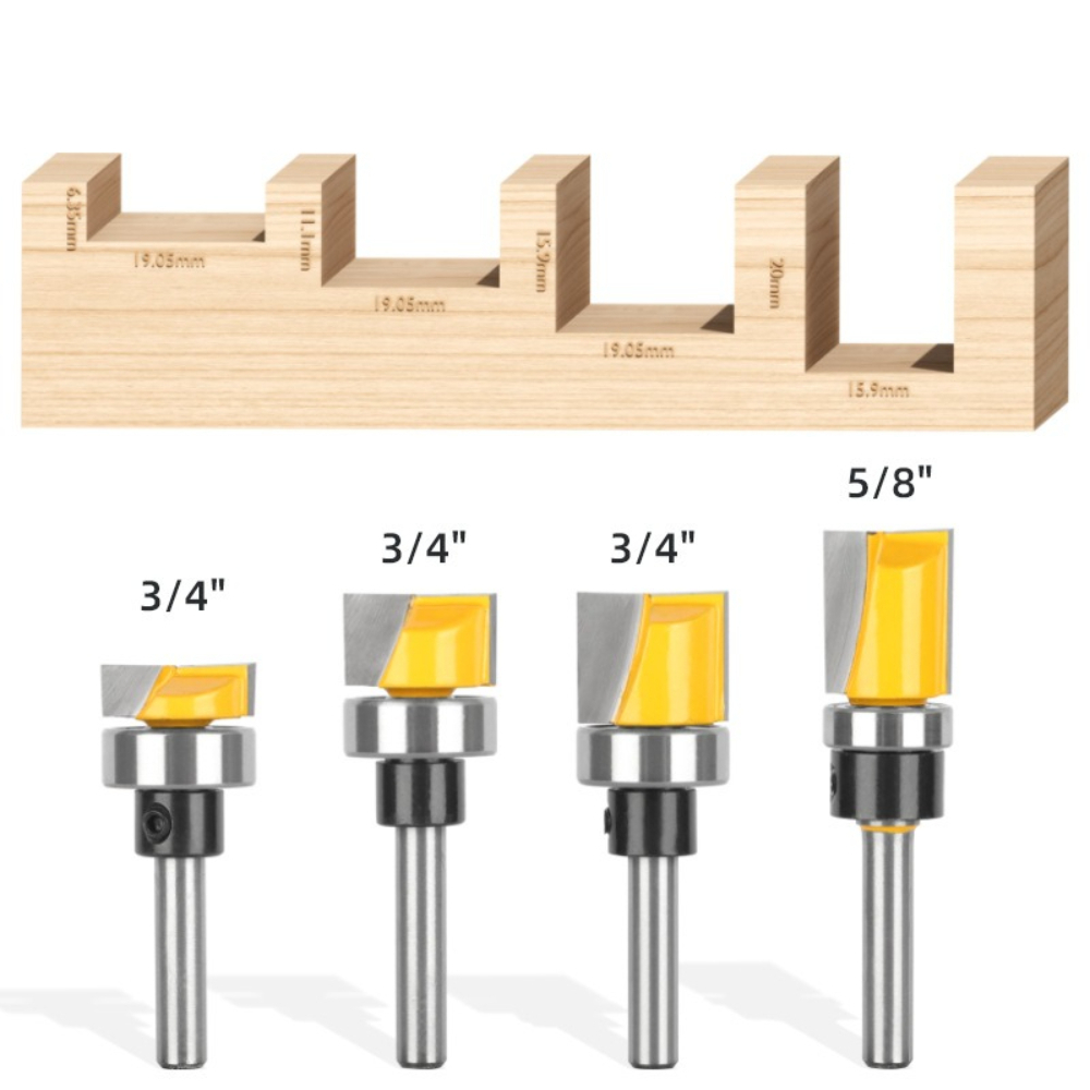 Mata Bor Router 1/4 Inch Shank - Woodworking Router Templates ulasan dan harga