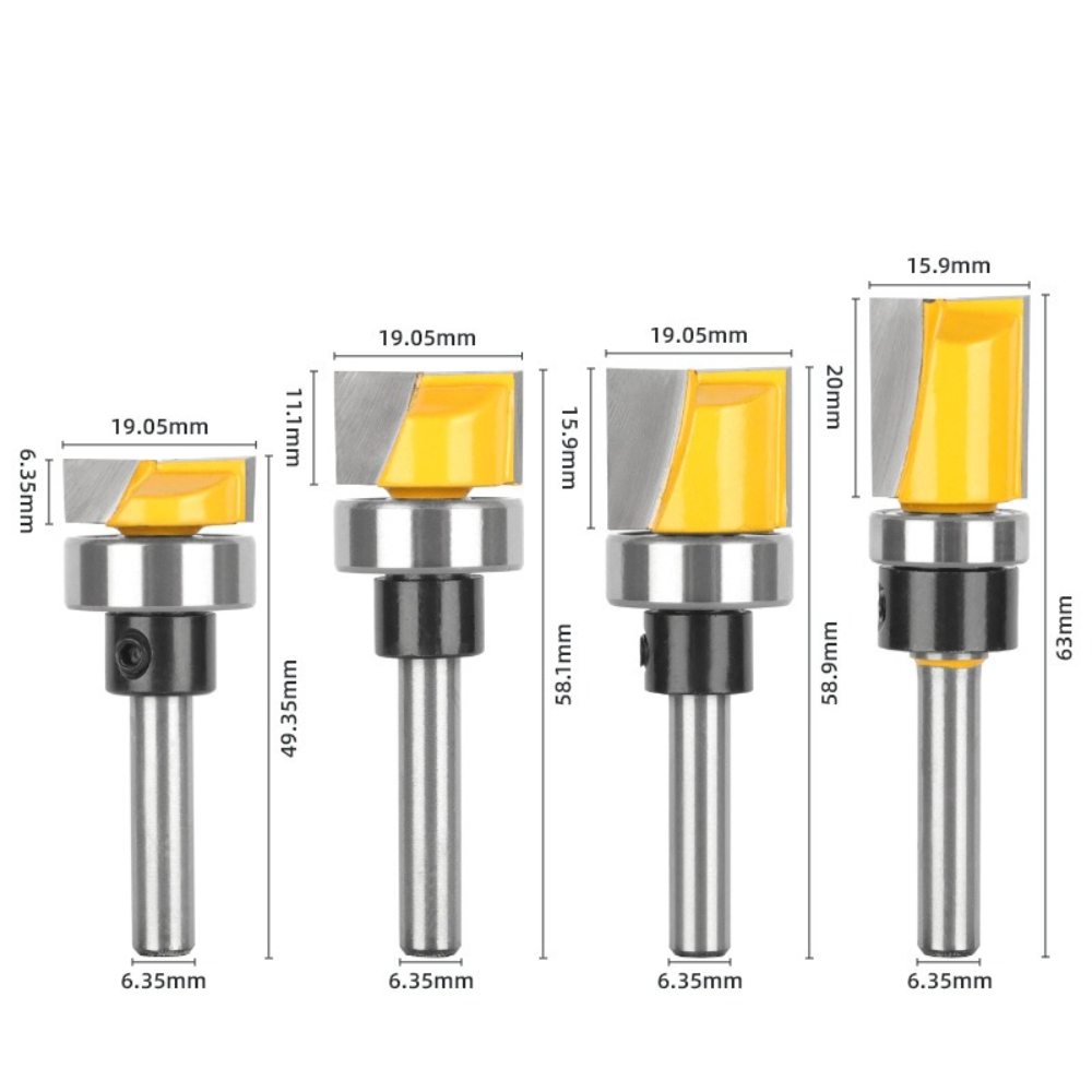 Mata Bor Router 1/4 Inch Shank - Woodworking Router Templates ulasan dan harga