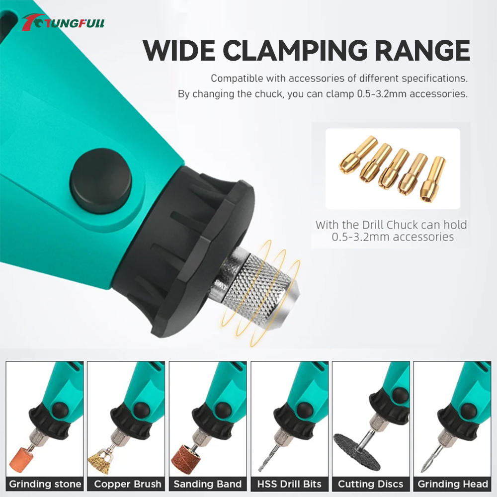 Set Penggiling Listrik Mini TU - Woodworking Essentials ulasan dan harga