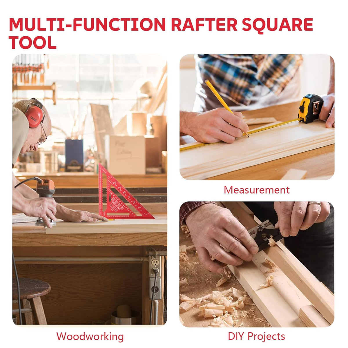 Penggaris Segitiga Presisi Tin - Woodworking Essentials ulasan dan harga