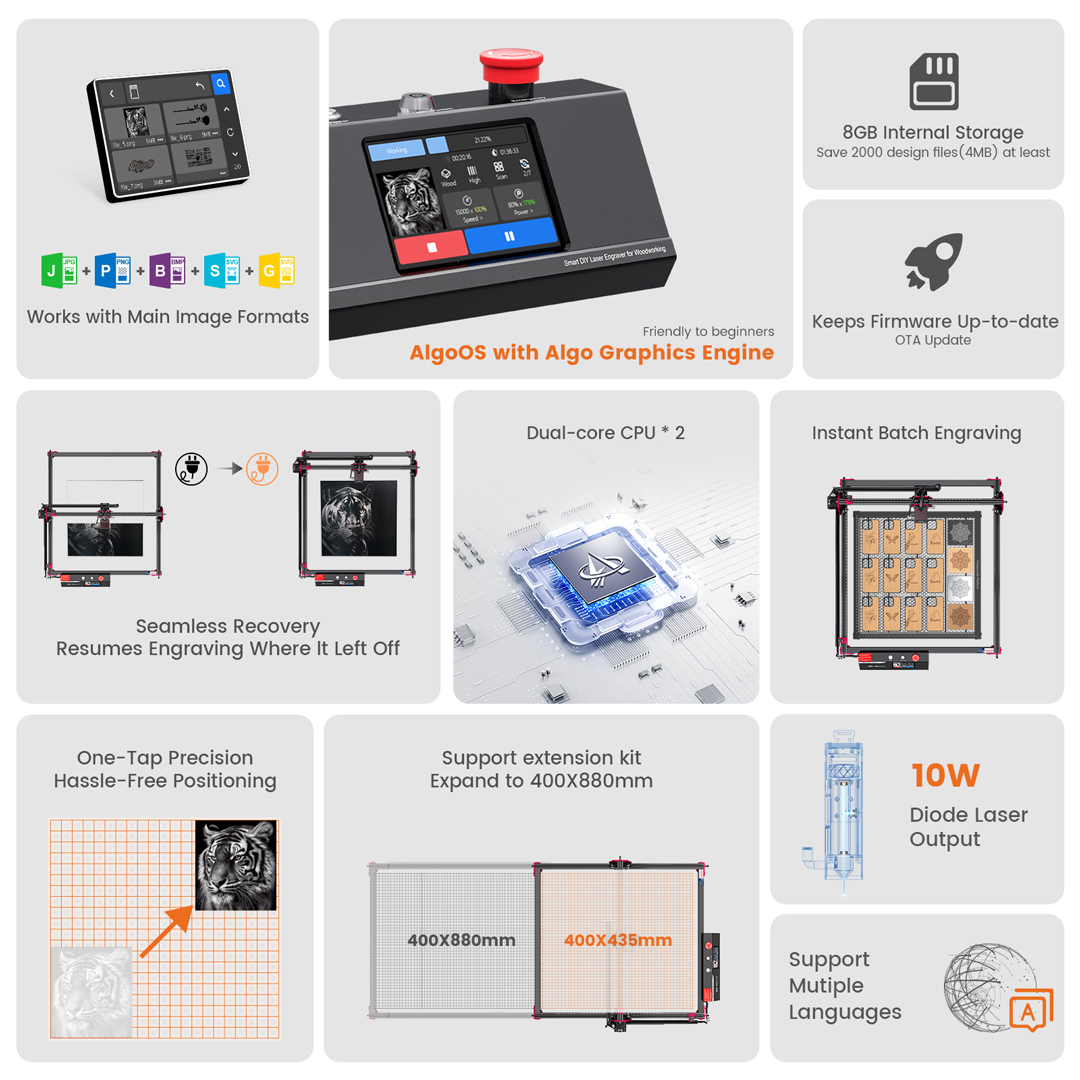 AlgoOS KIT pemotong pengukir L - Woodworking Shops ulasan dan harga