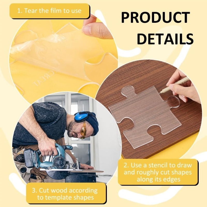 Cetakan Kayu Akrilik untuk Puz - Woodworking Router Templates ulasan dan harga
