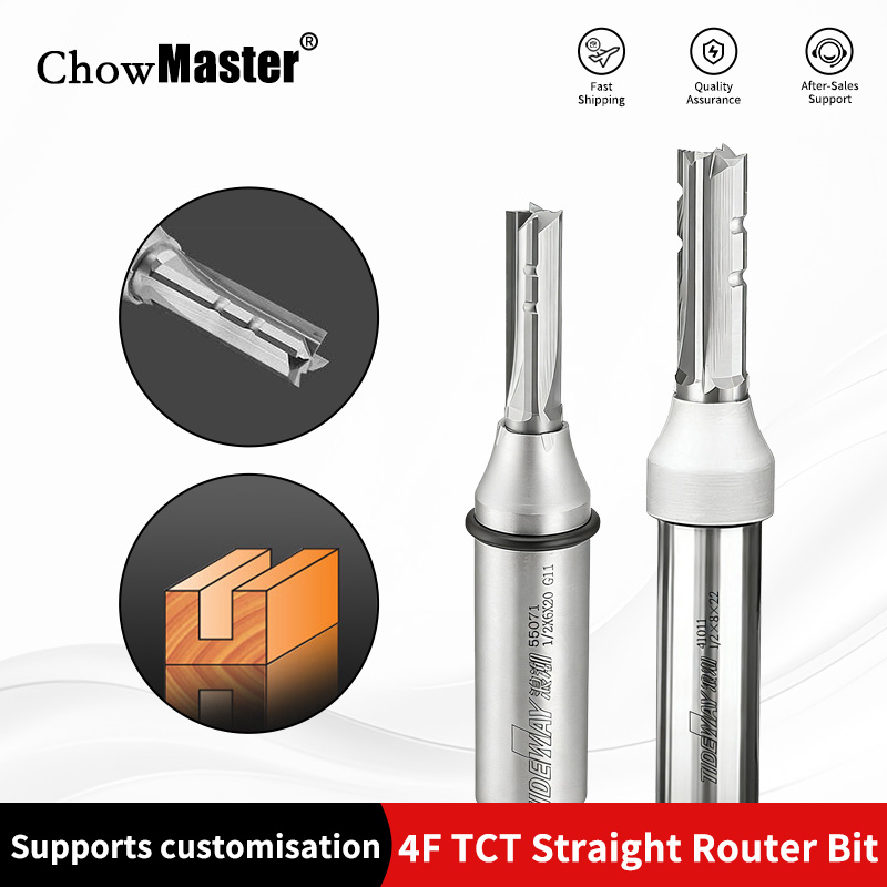 Chowmaster 4 Flutes TCT Straig - Woodworking Router Templates ulasan dan harga