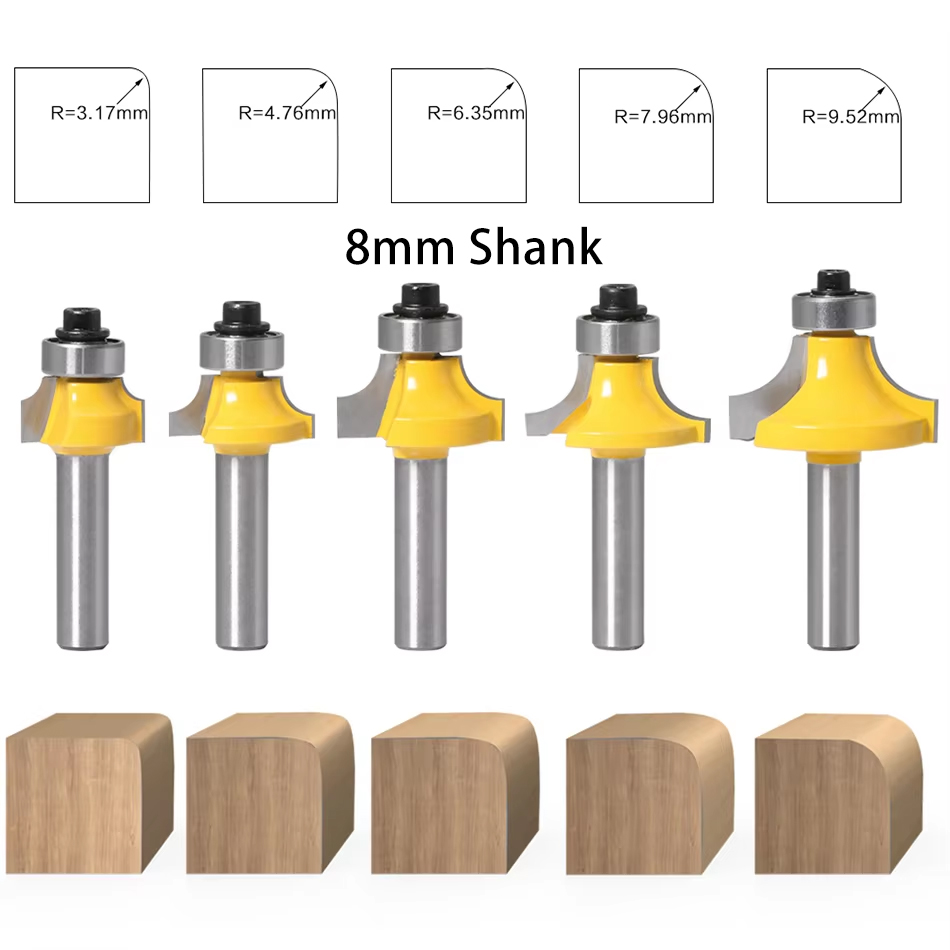 Mata Bor Router Sudut Bulat 8m - Woodworking Router Templates ulasan dan harga
