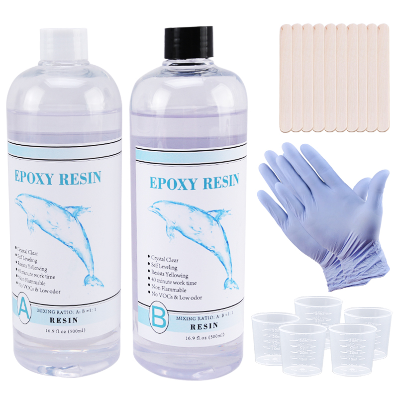 1:1 Jelas Epoksi Resin Kristal - Woodworking Resin ulasan dan harga