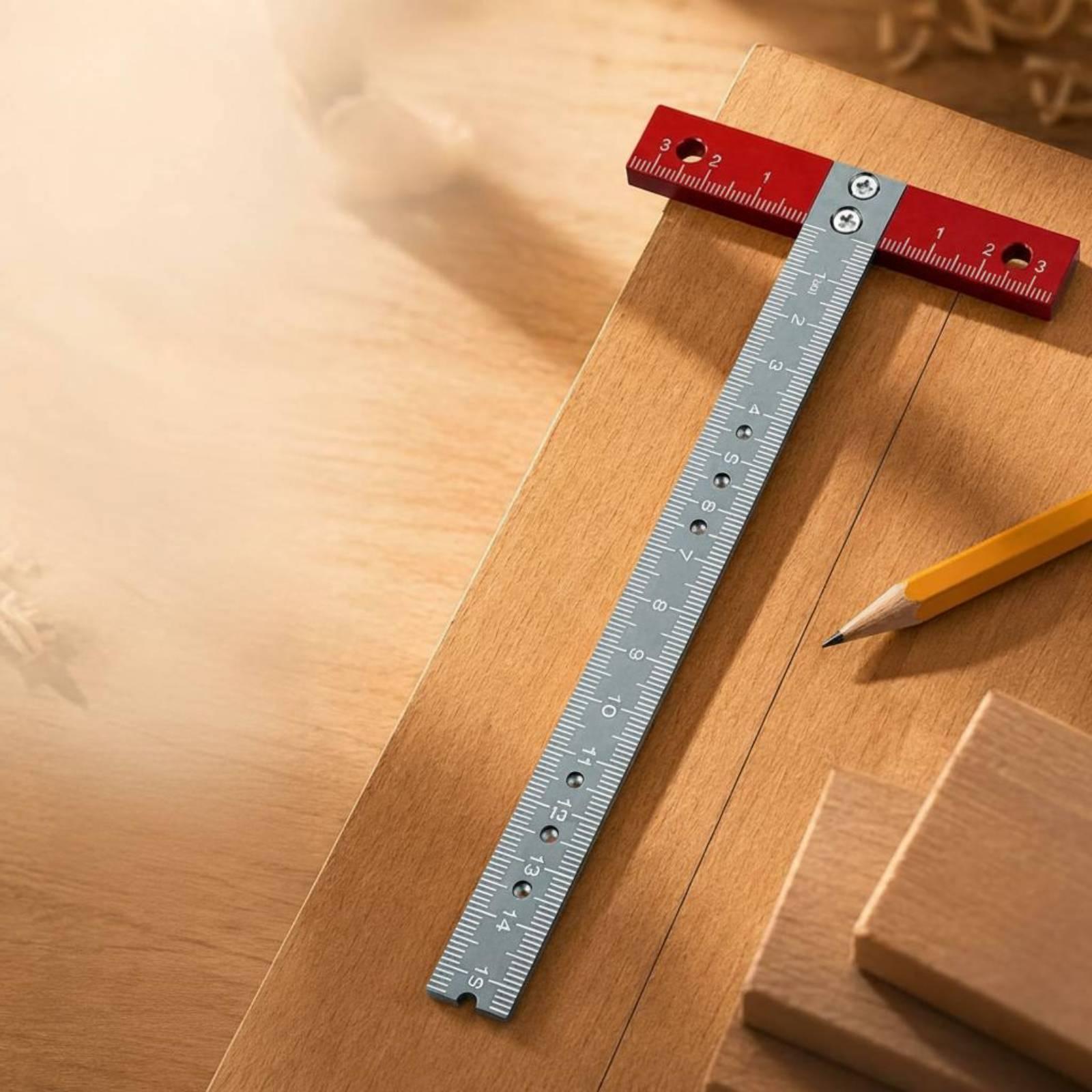 Penggaris Bentuk T untuk Penan - Woodworking Workshop Layout ulasan dan harga