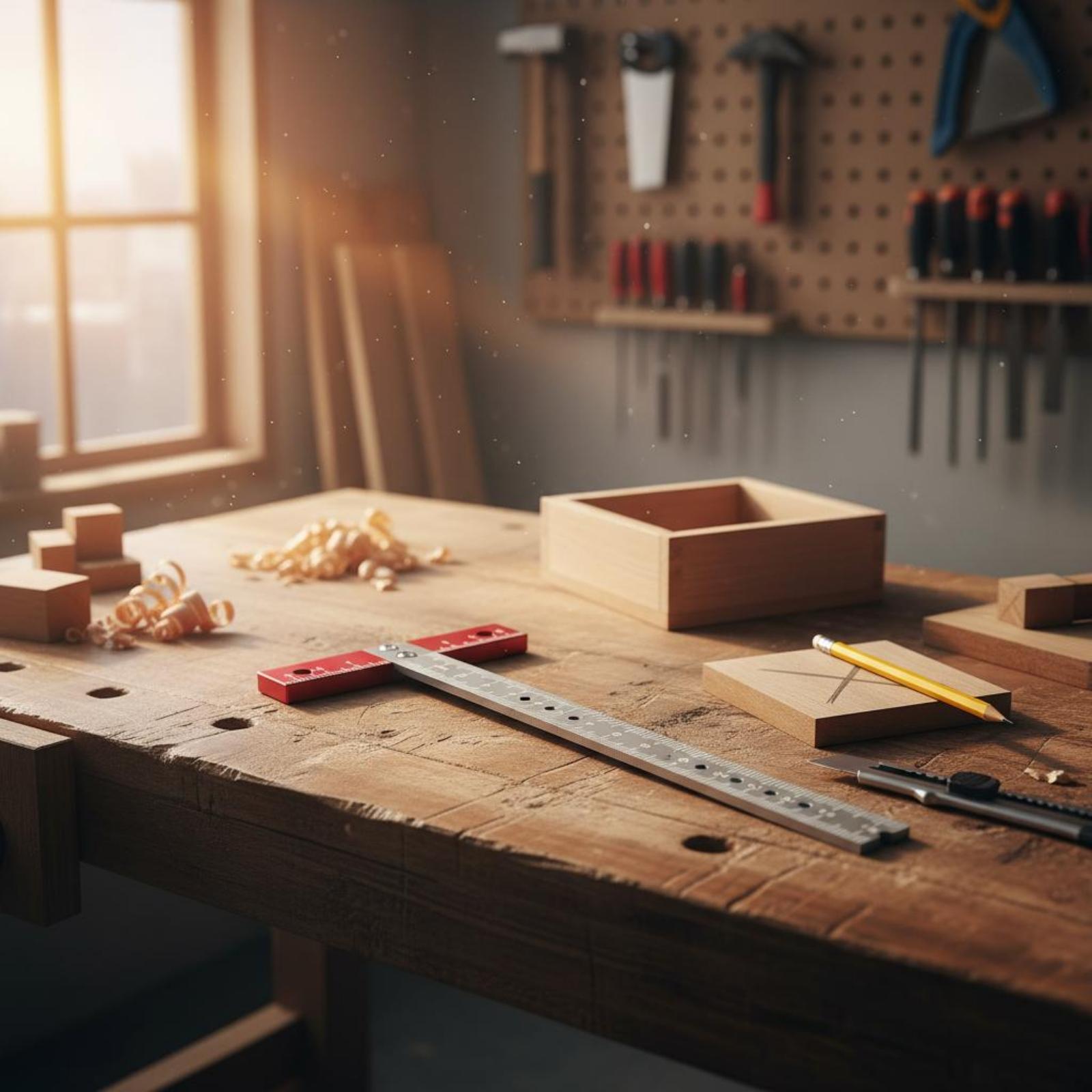 Penggaris Bentuk T untuk Penan - Woodworking Workshop Layout ulasan dan harga