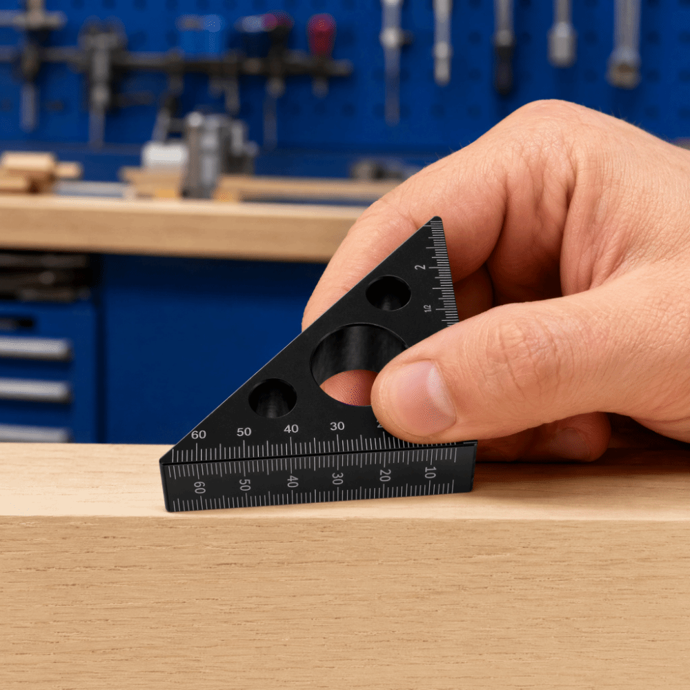 Penggaris Segitiga Paduan Alum - Woodworking Workshop Layout ulasan dan harga