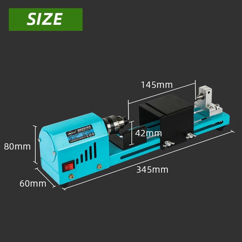 1 Set 150W Mesin Bubut Kayu Mi - Woodworking Manufacturing ulasan dan harga