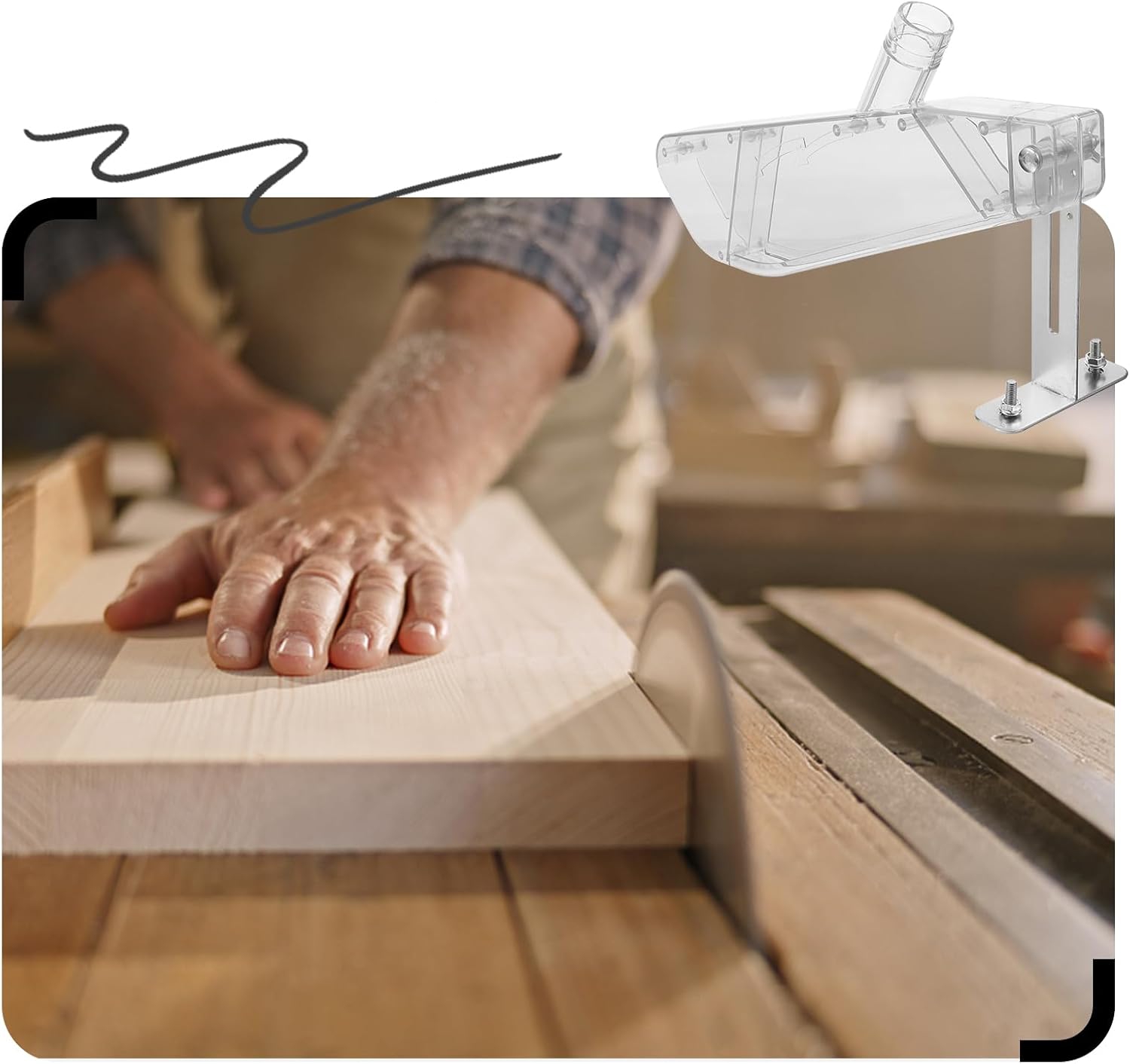 Penutup Pelindung Gergaji Meja - Woodworking Essentials ulasan dan harga
